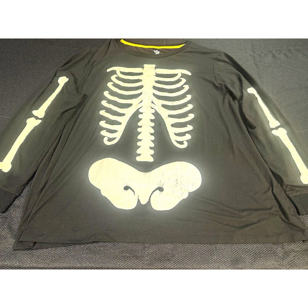 Way To Celebrate Halloween Skeleton Shirt Women’s 3X 22W/24W Long Sleeve Tee